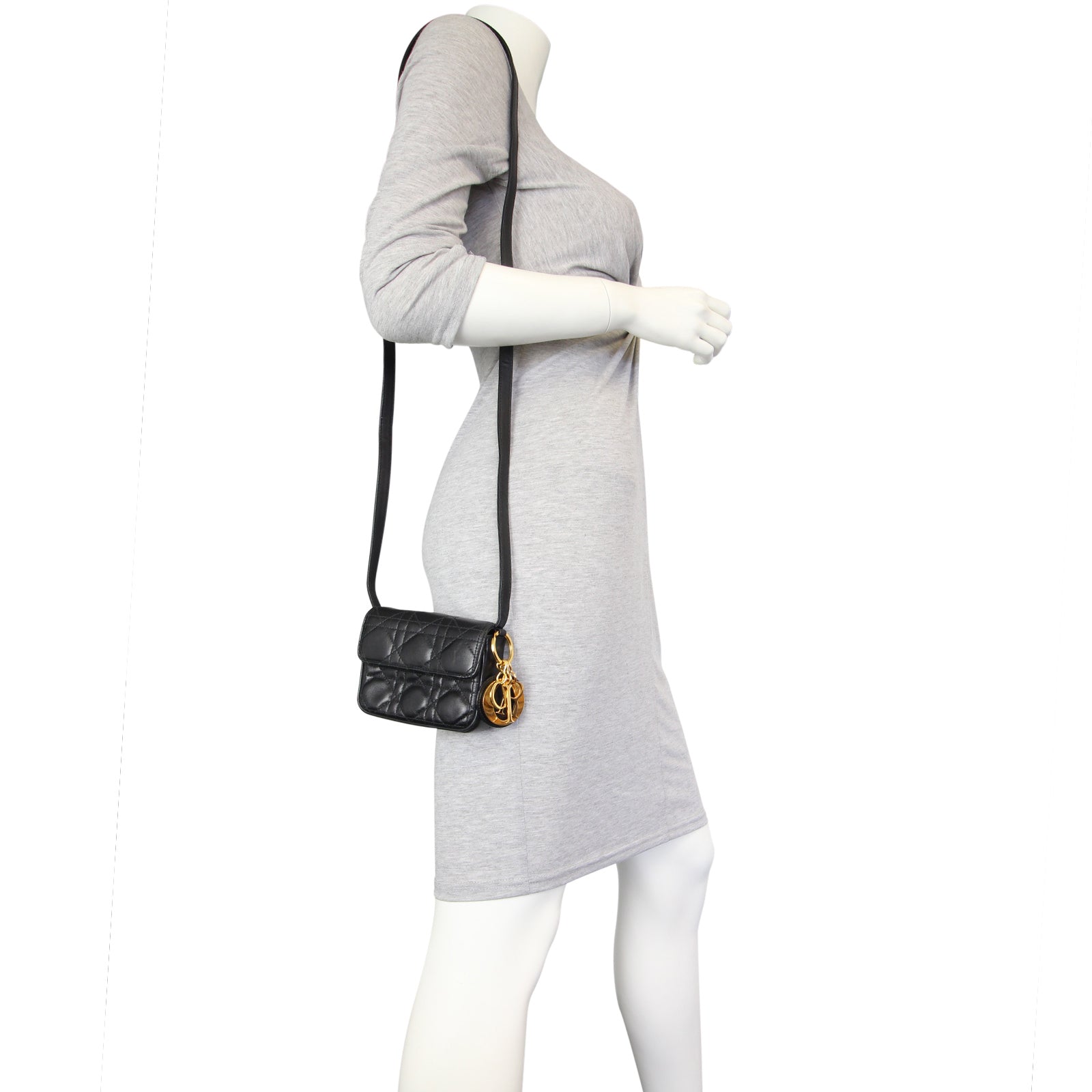 Dior Cannage Mini Crossbody Mannequin
