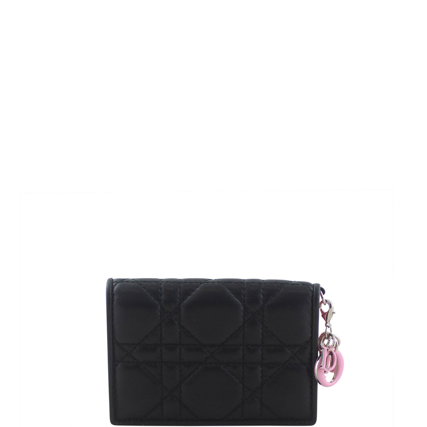 Dior Lady Dior Lambskin Card Holder Back