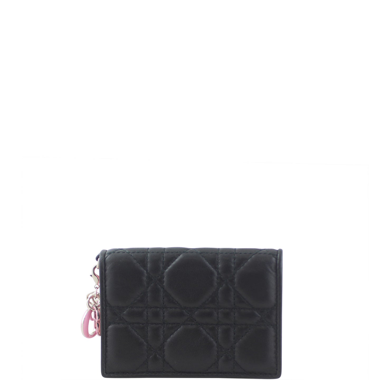 Dior Lady Dior Lambskin Card Holder Front