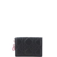 Dior Lady Dior Lambskin Card Holder Front