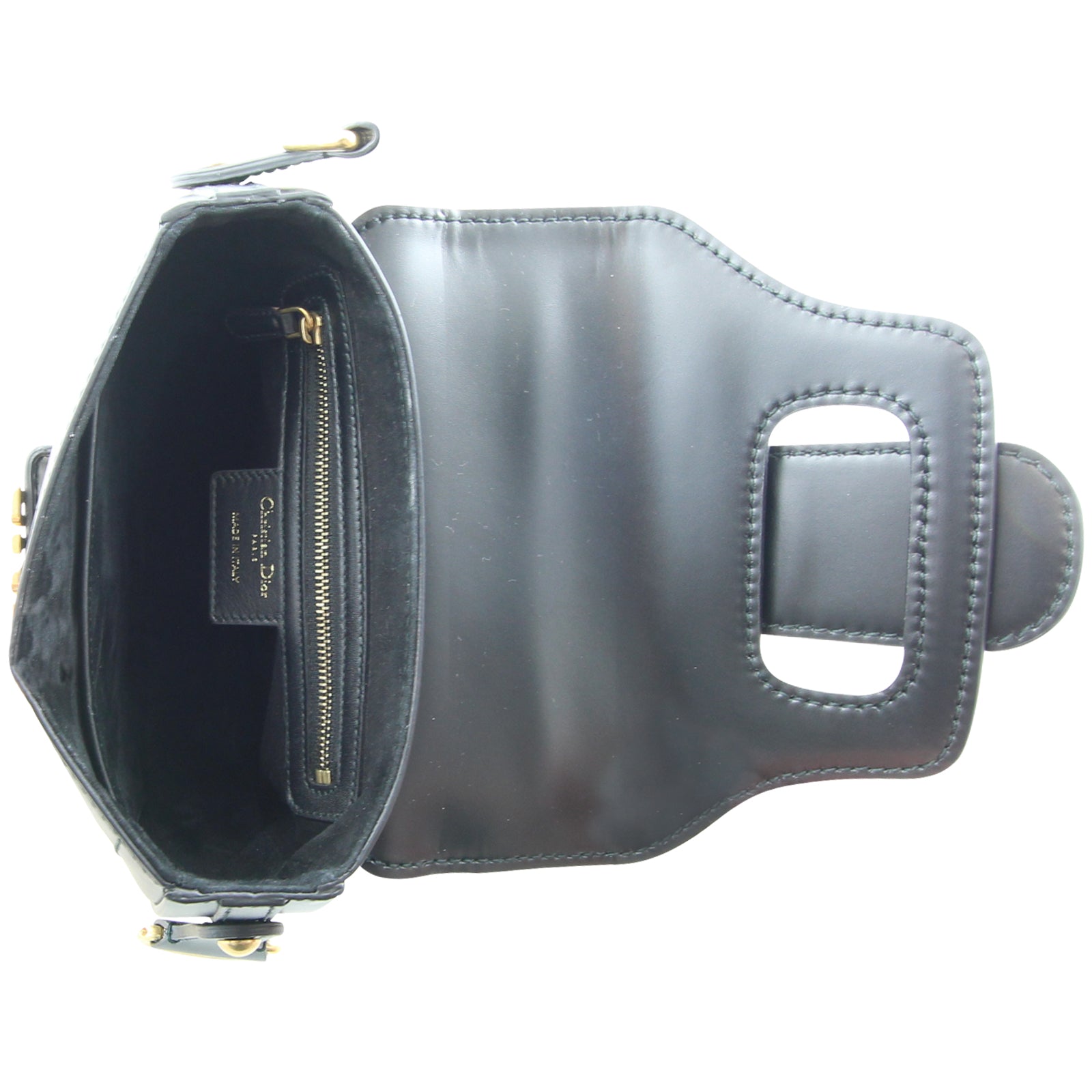Dior D-Fence Saddle Bag Interior