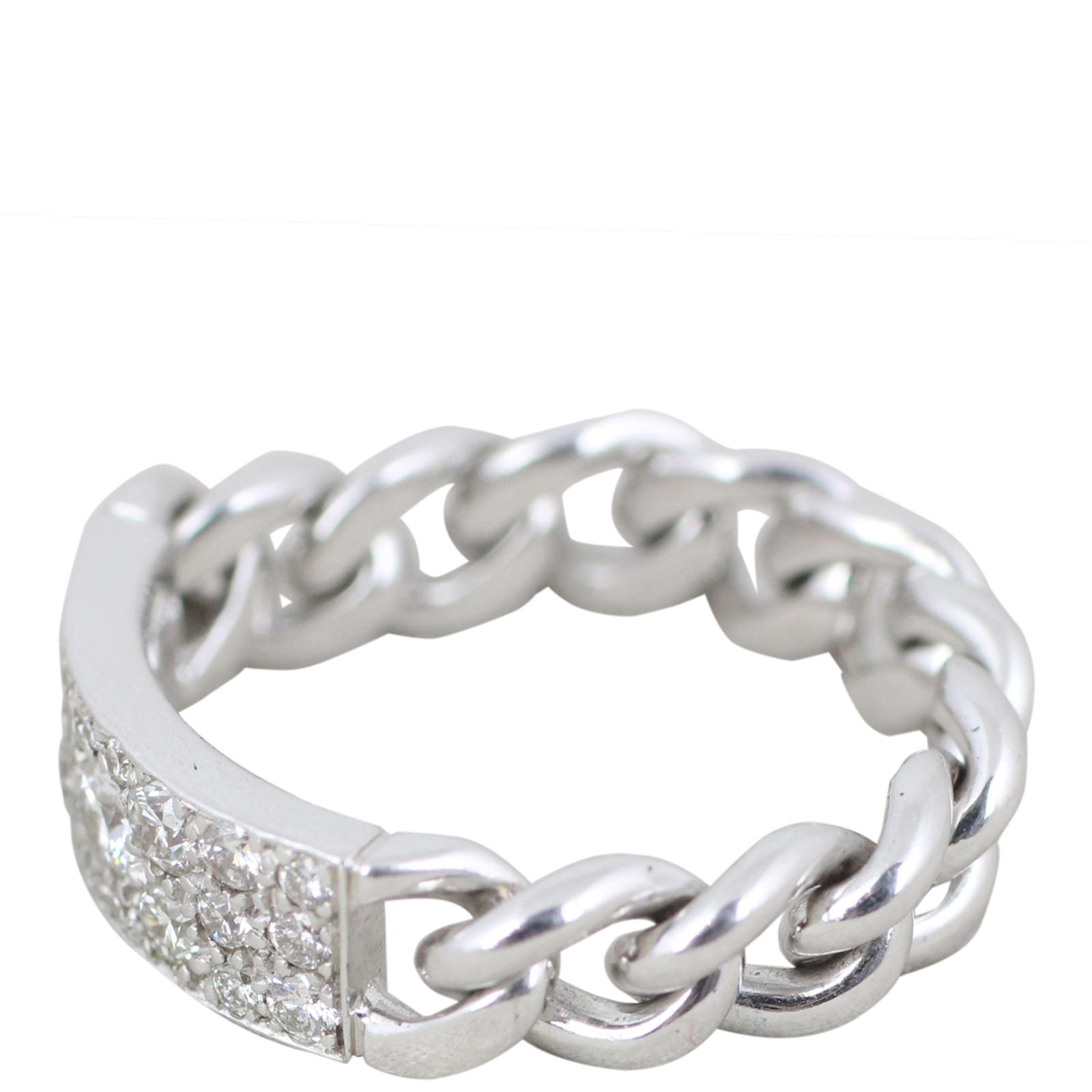 Dior Diamond Chain Ring Side