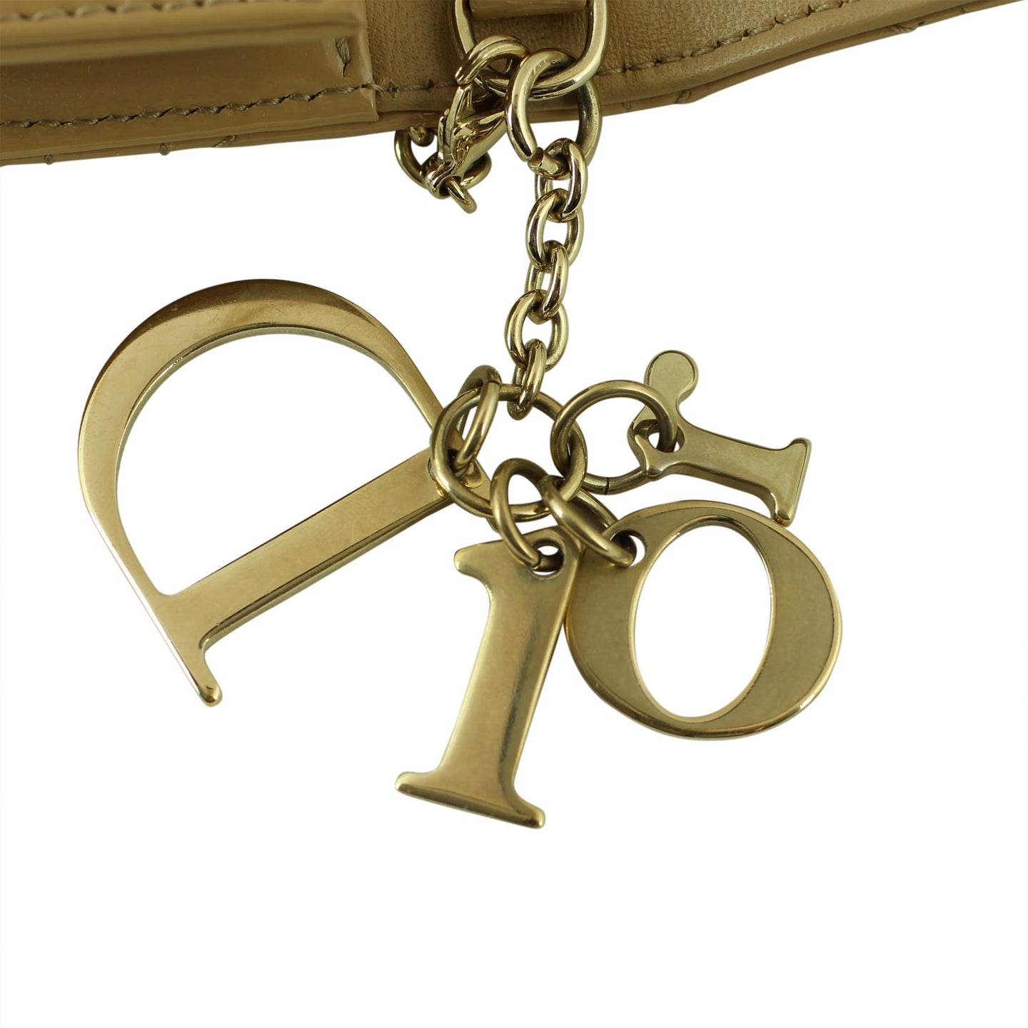 Dior Patent Cannage Clutch Bag Charm