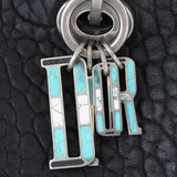 Dior Lady Dior Large Canyon Grained Lambskin Keychain