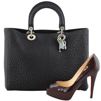 Dior Lady Dior Large Canyon Grained Lambskin Scale