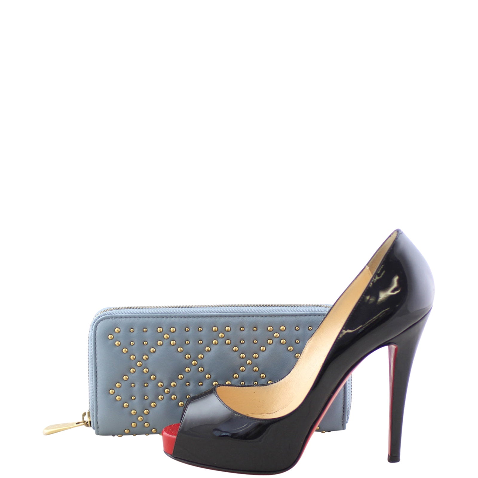 Dior Lady Dior Studded Wallet Scale