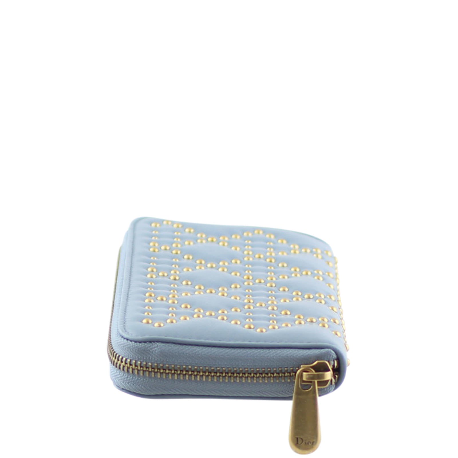 Dior Lady Dior Studded Wallet Right