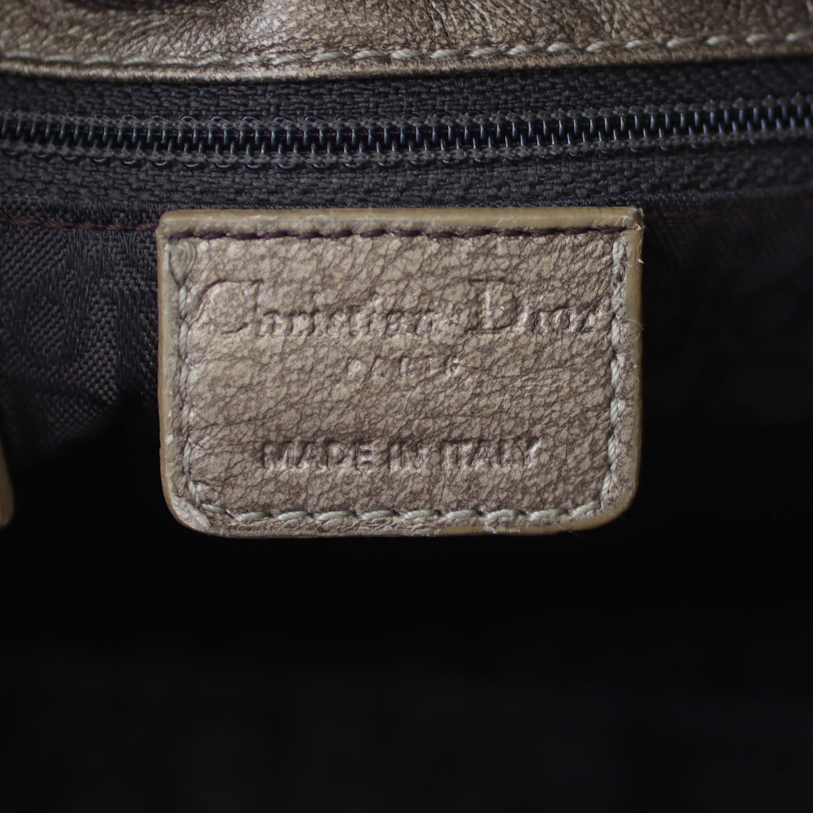 Dior Cannage Drawstring Flap Bag Stamp