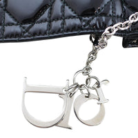 Dior Patent Cannage Clutch Bag Chain