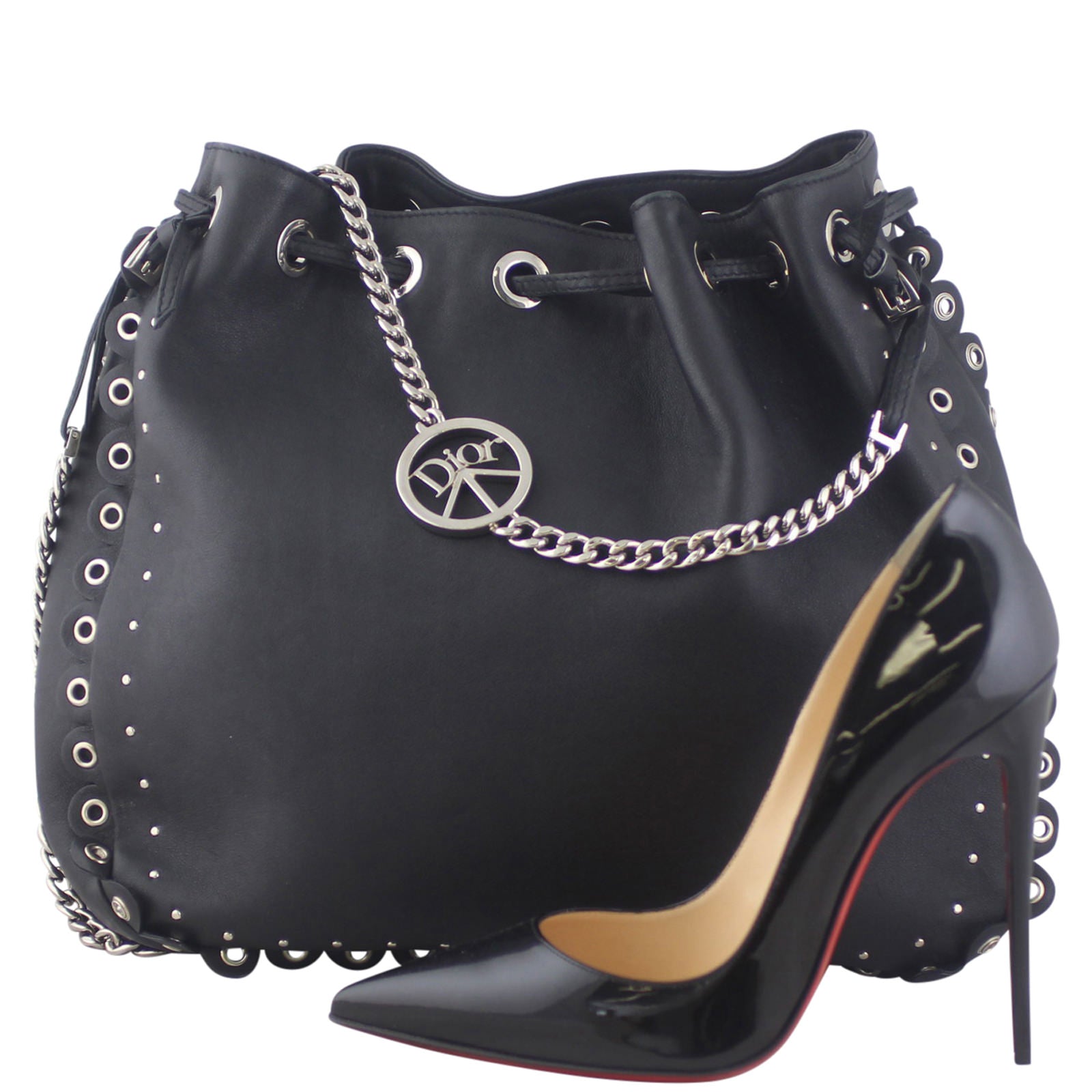 Dior Peace and Love Bucket Bag Scale