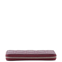Lady Dior Voyager Cannage Wallet Top