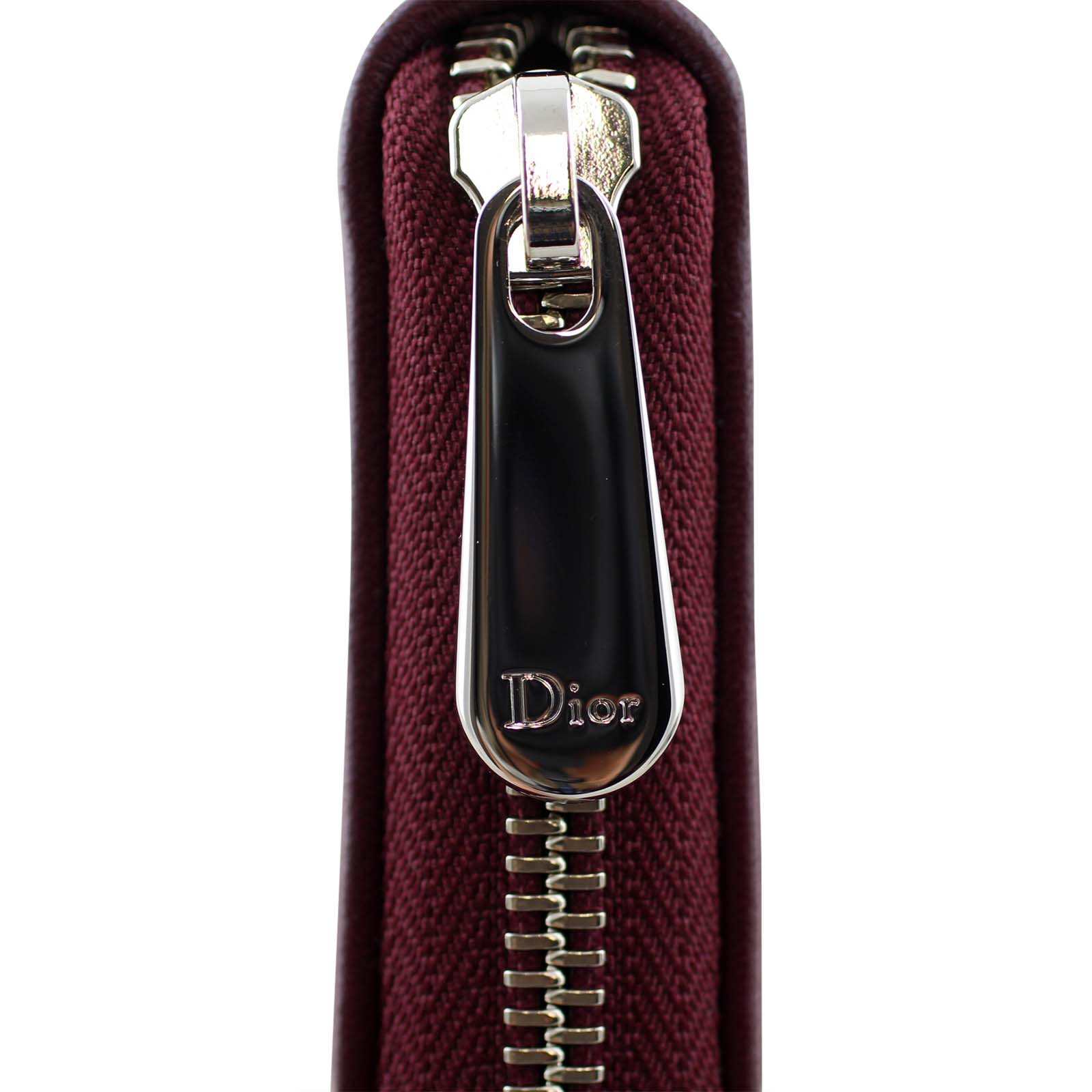 Lady Dior Voyager Cannage Wallet Zip