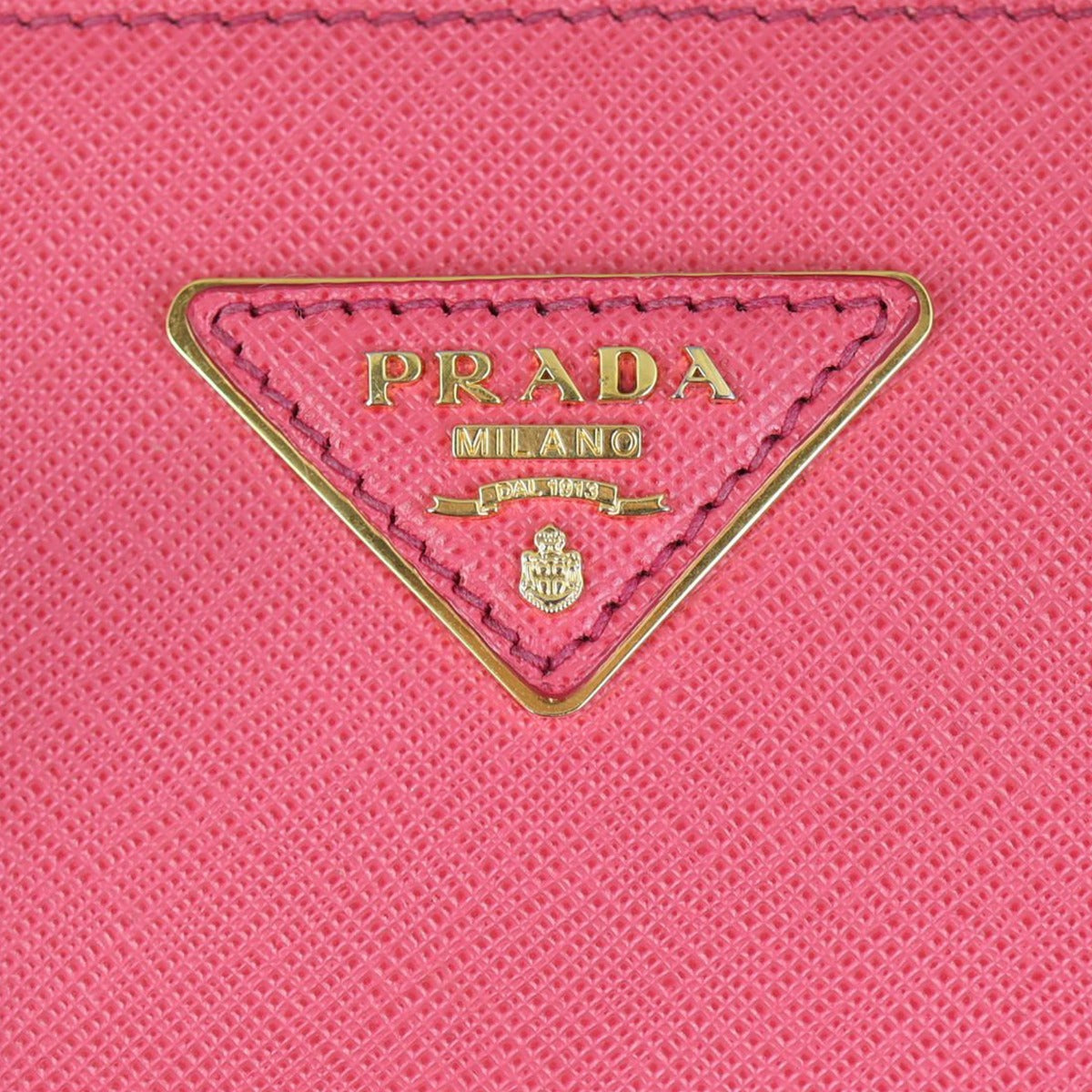 Prada Saffiano Lux Galleria Double Zip Tote Mini Hardware
