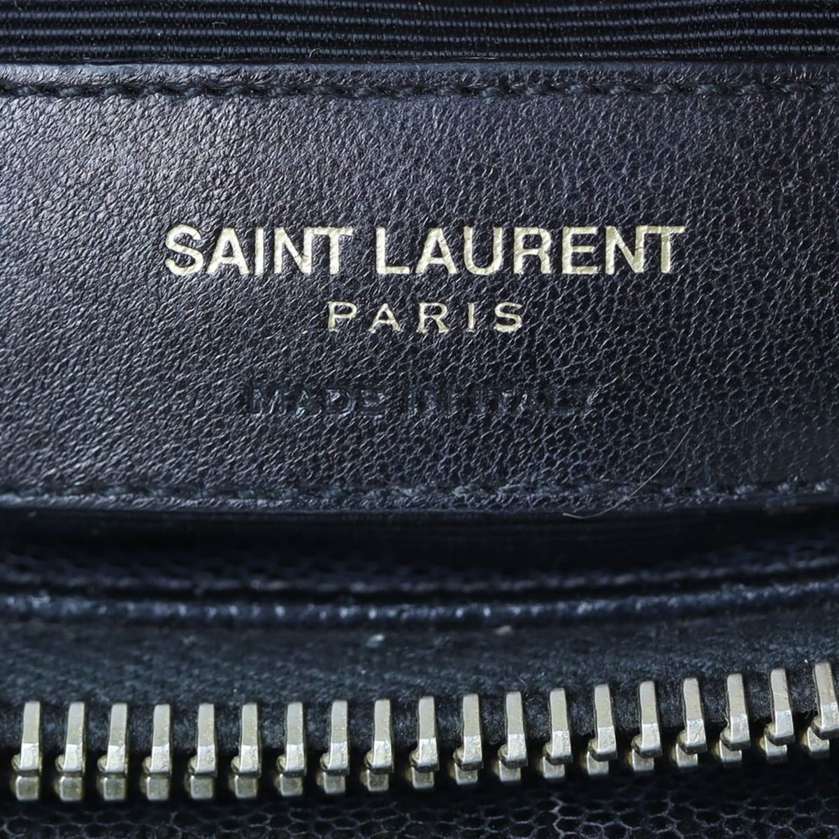 Saint Laurent Chevron Shopping Tote Stamp
