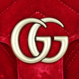 Gucci GG Marmont Velvet Mini Shoulder Bag Hardware
