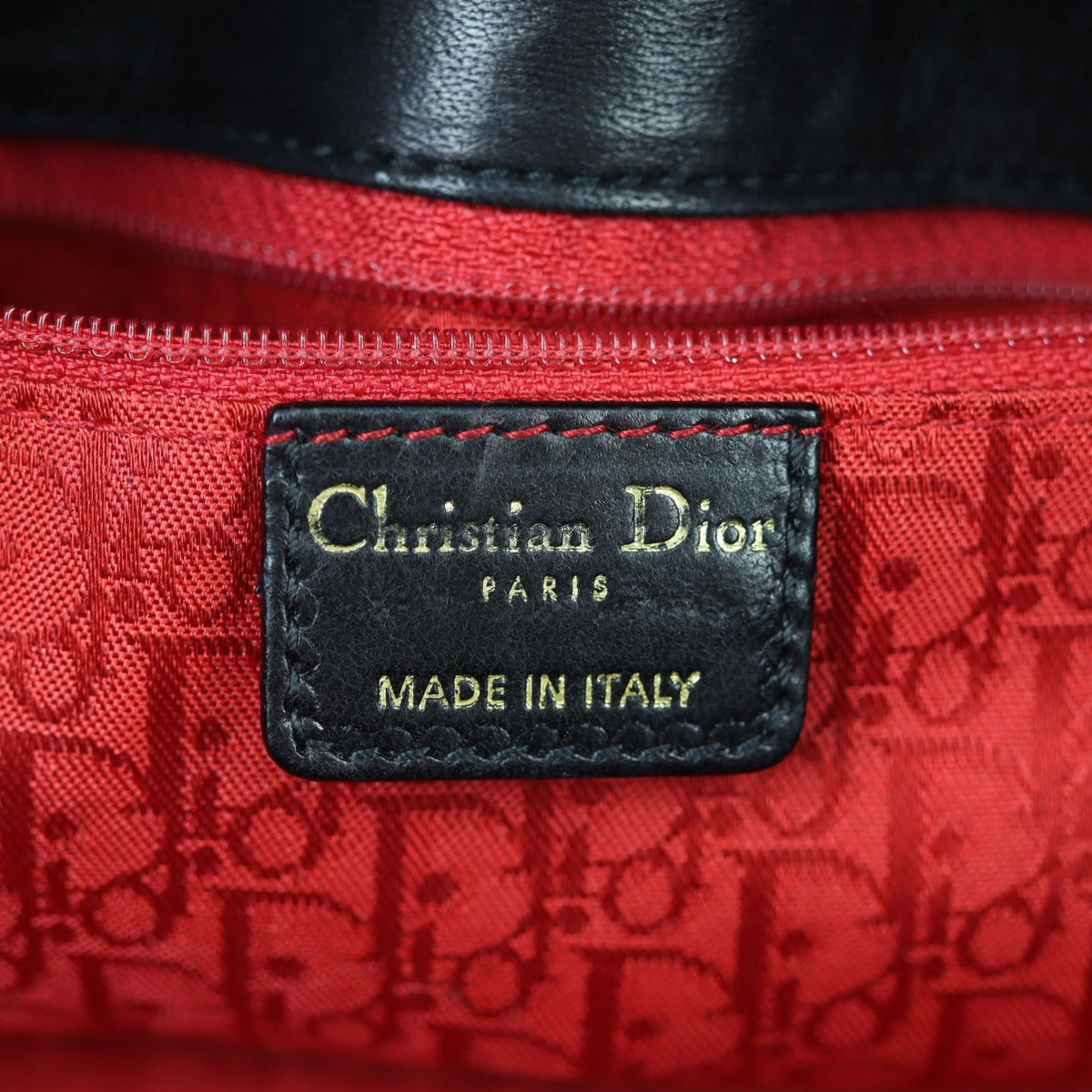 Dior Cannage Drawstring Flap Bag Stamp
