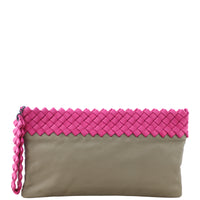 Bottega Veneta Intrecciato Trim Clutch Front