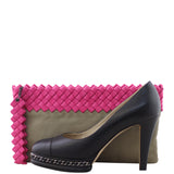Bottega Veneta Intrecciato Trim Clutch Shoe