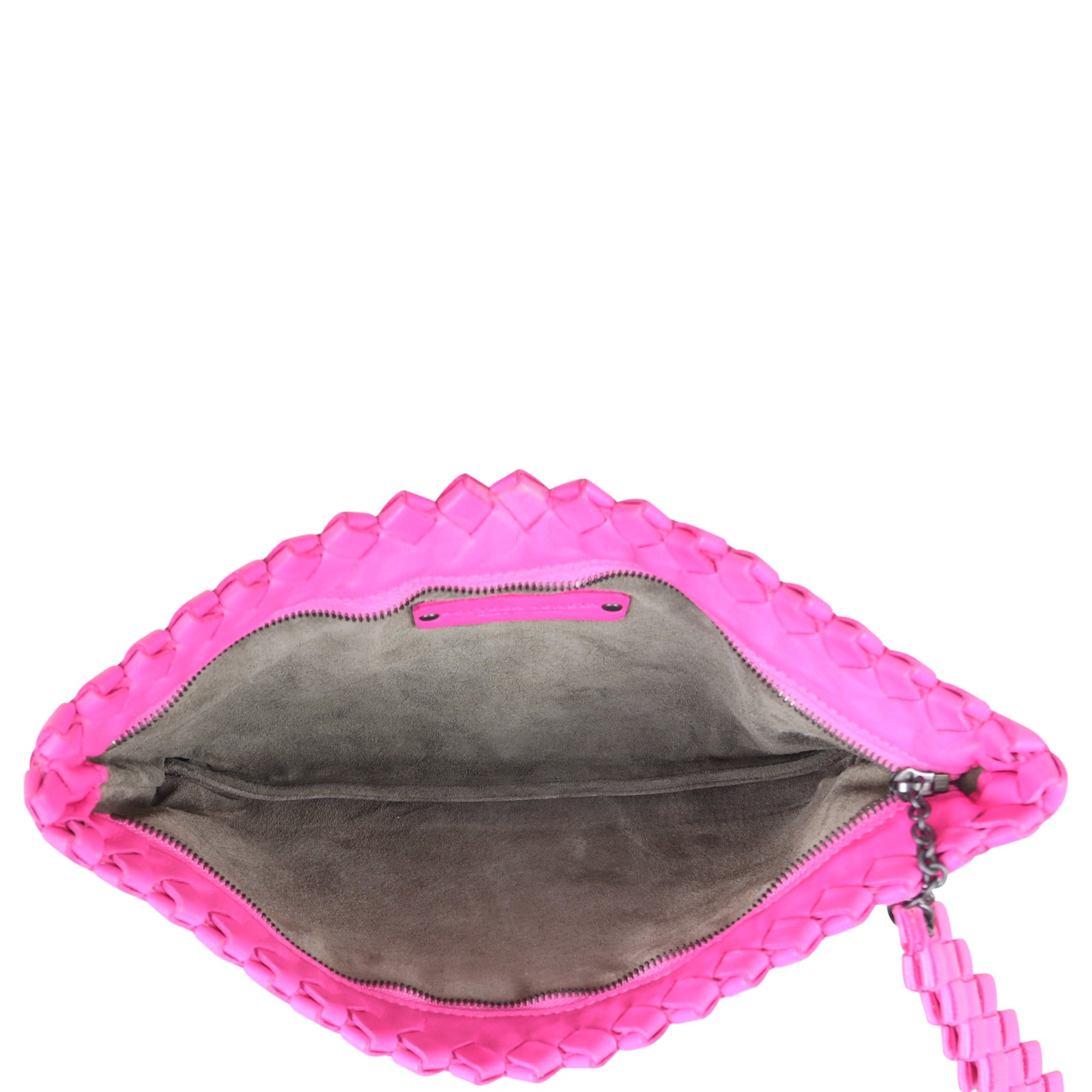 Bottega Veneta Intrecciato Trim Clutch Whole interior