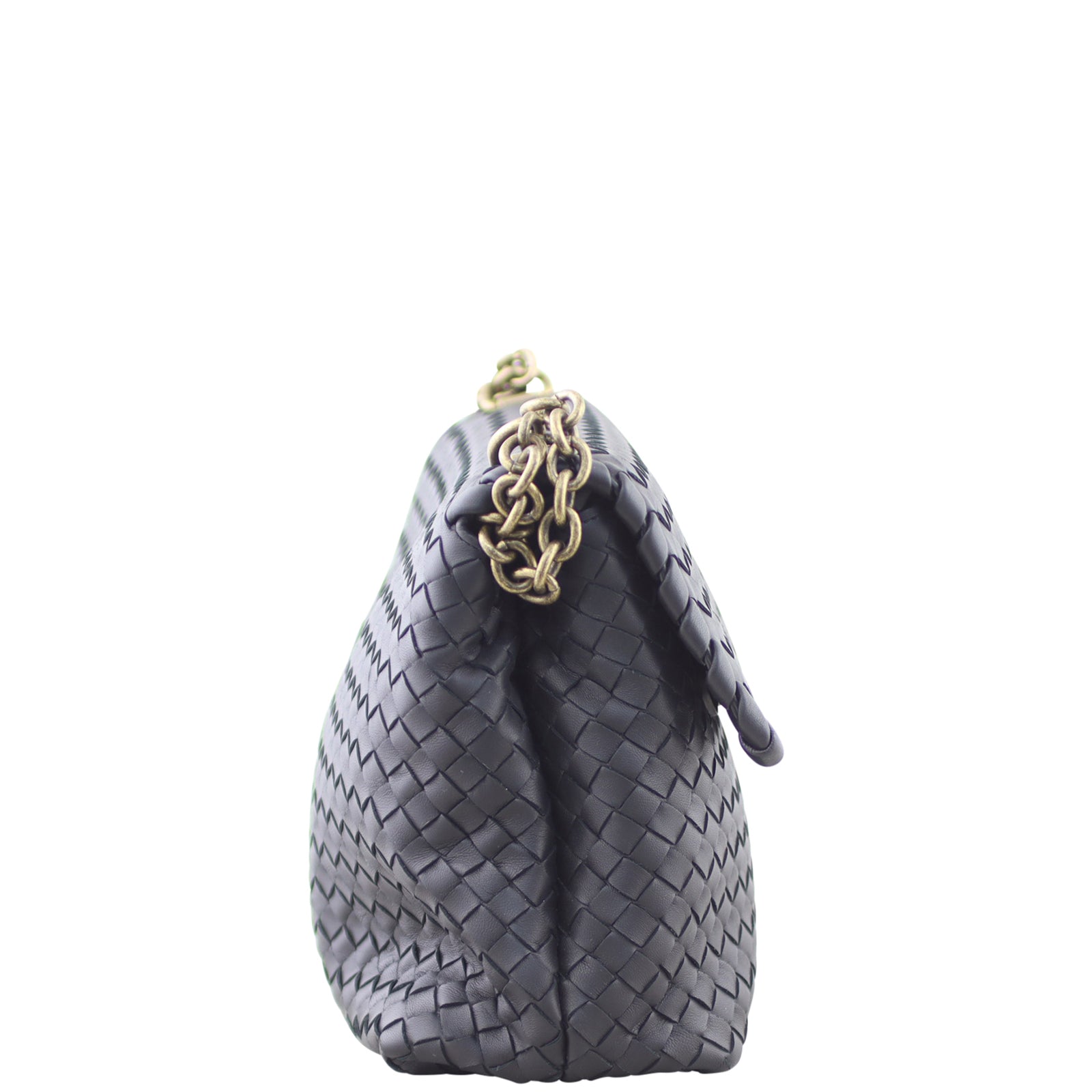 Bottega Veneta Intrecciato Medium Olimpia Bag Side