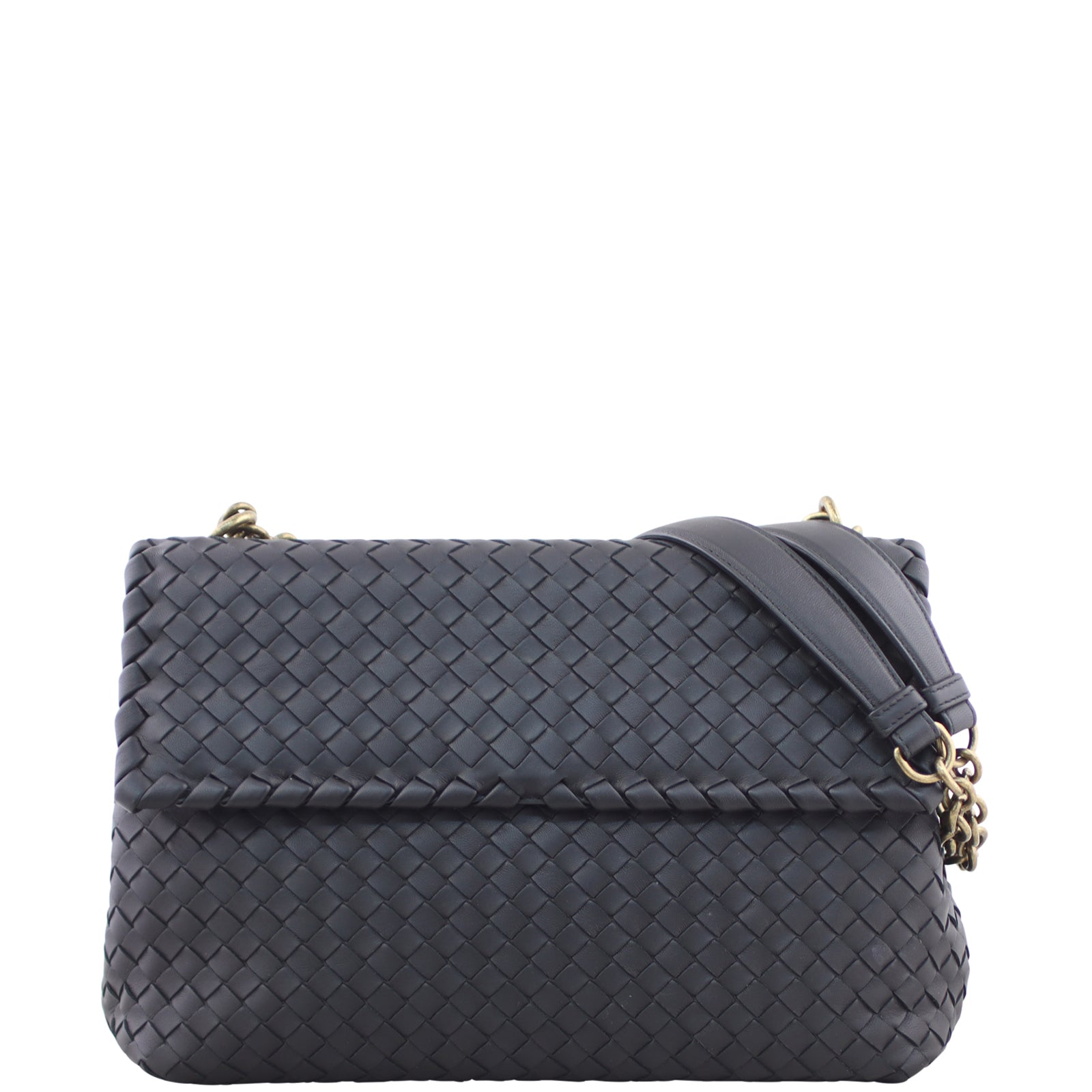 Bottega Veneta Intrecciato Medium Olimpia Bag Front