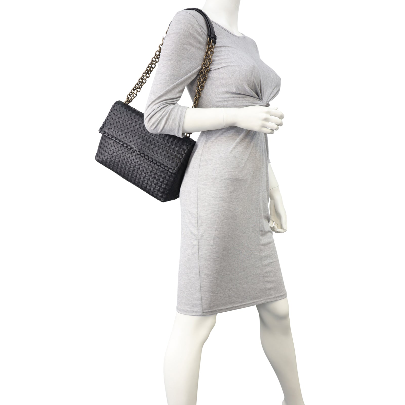 Bottega Veneta Intrecciato Medium Olimpia Bag Mannequin