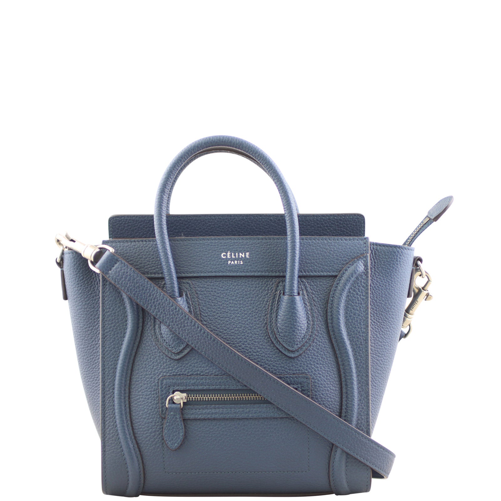 Celine Nano Luggage Tote Front Strap