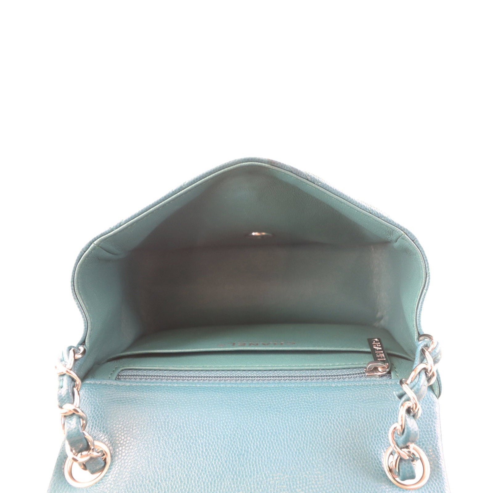 Chanel Classic Flap Mini Square Interior