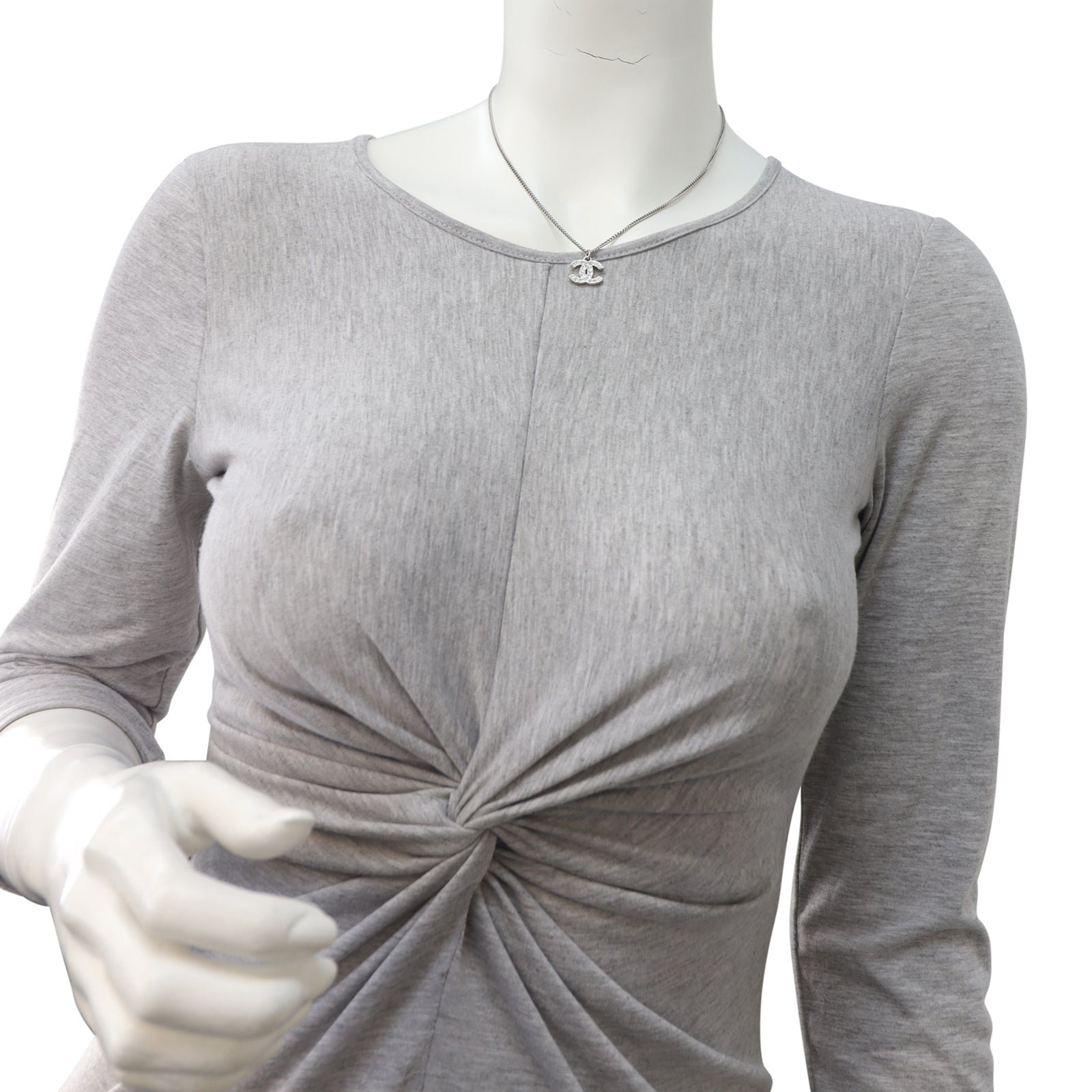 Chanel Crystal CC Pendant Necklace Mannequin