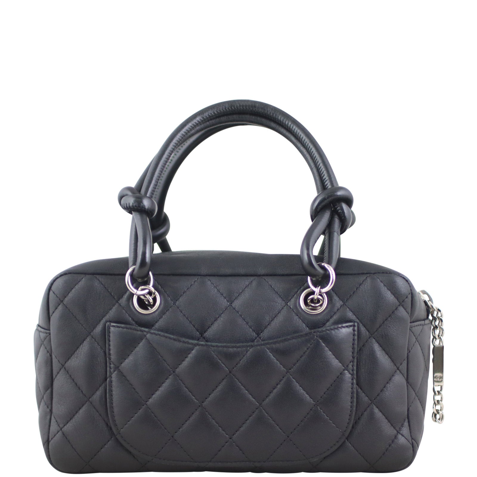 Chanel Quilted Cambon Mini Bowler Back