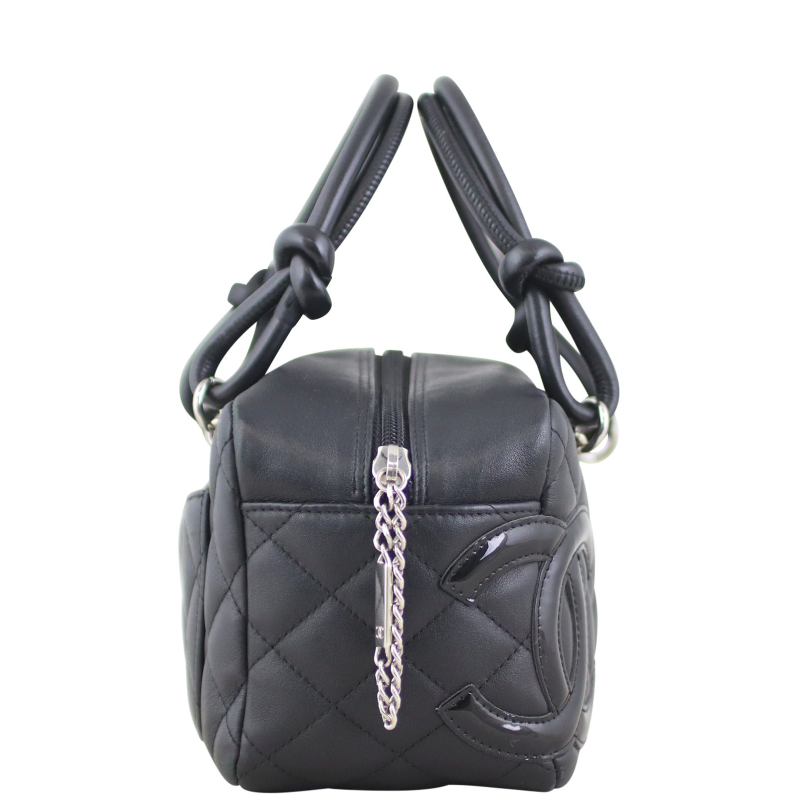 Chanel Quilted Cambon Mini Bowler Right