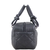 Chanel Quilted Cambon Mini Bowler Left