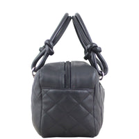 Chanel Quilted Cambon Mini Bowler Left