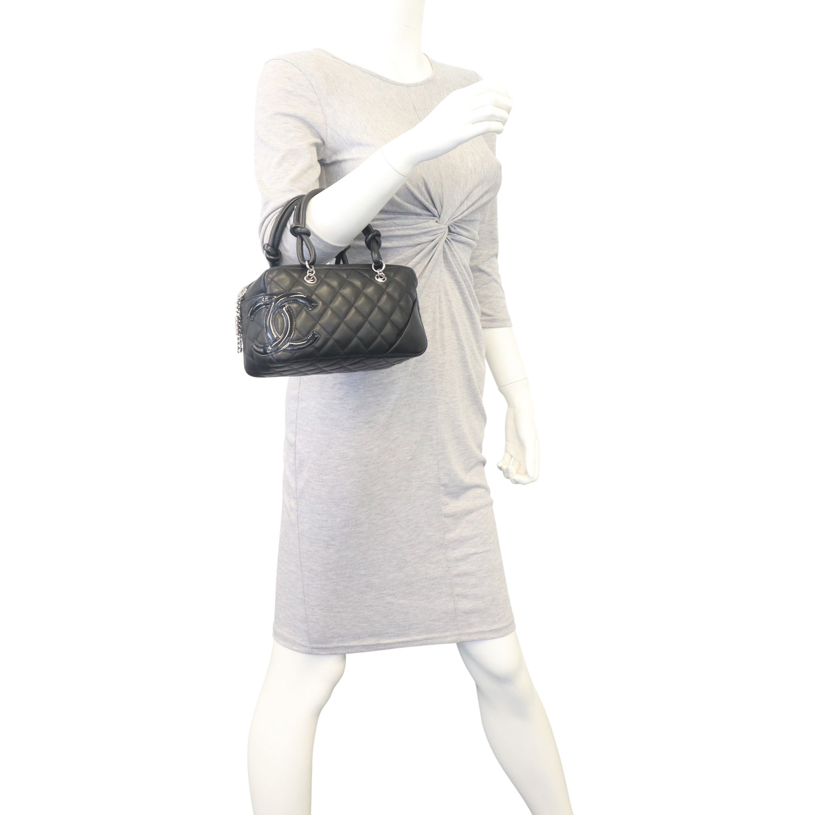 Chanel Quilted Cambon Mini Bowler Mannequin