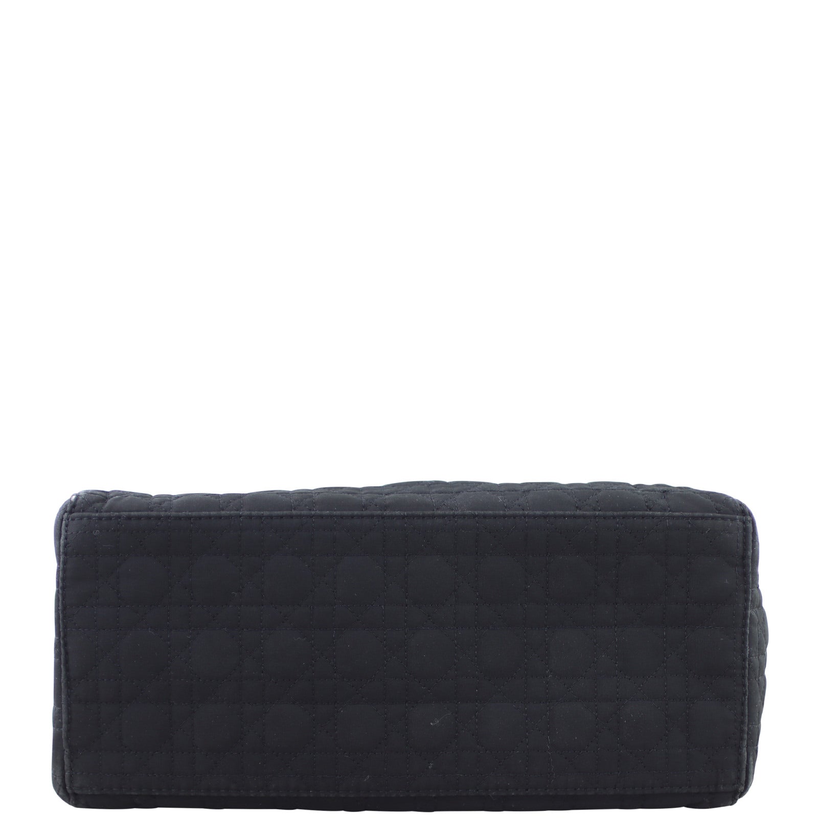 Dior Lady Dior Cannage Quilted Canvas Bag base