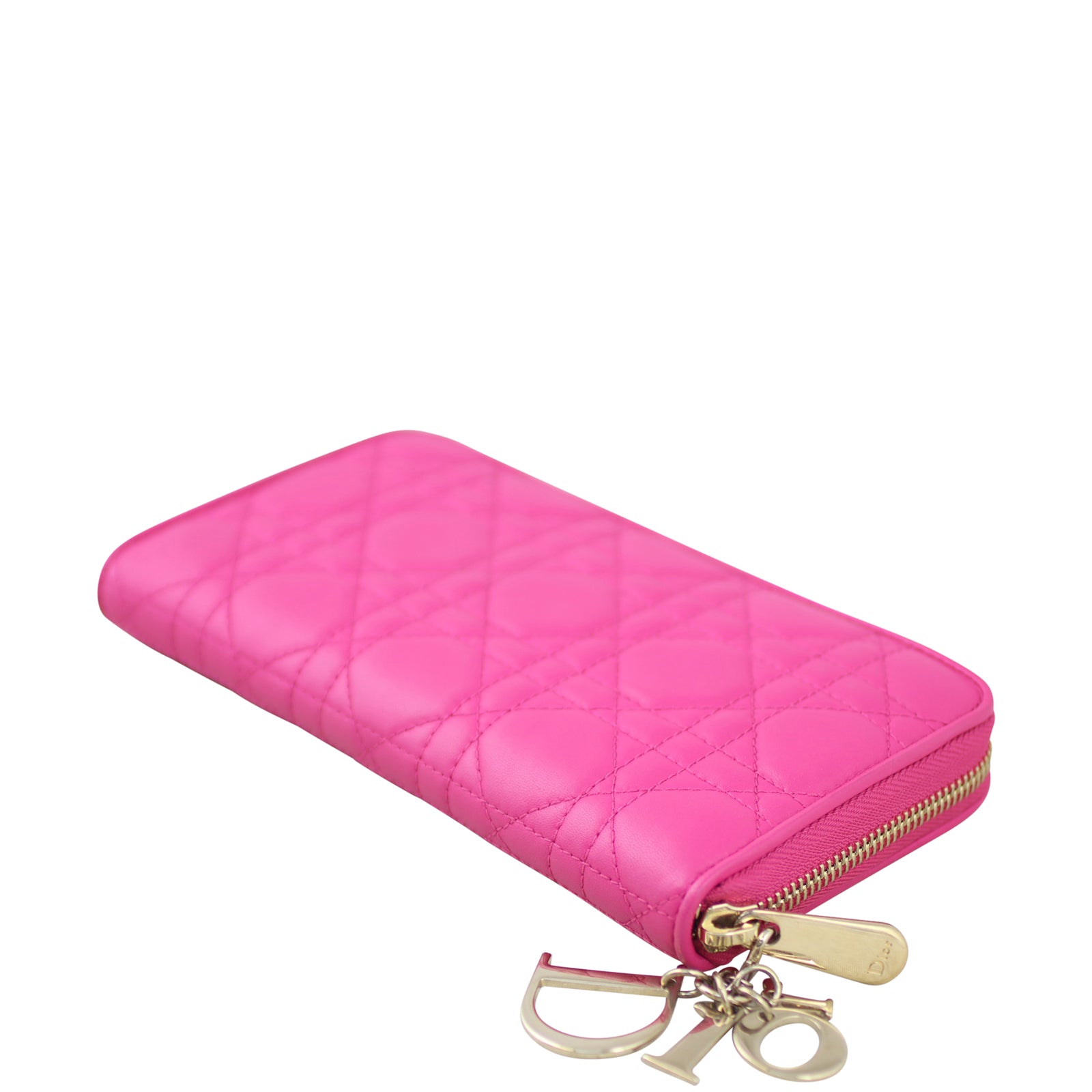 Dior Lady Dior Cannage Voyager Zip Wallet – Luxe.It.Fwd