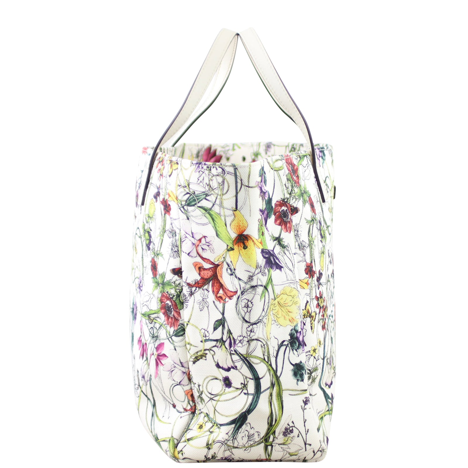 Gucci Flora Tote Side