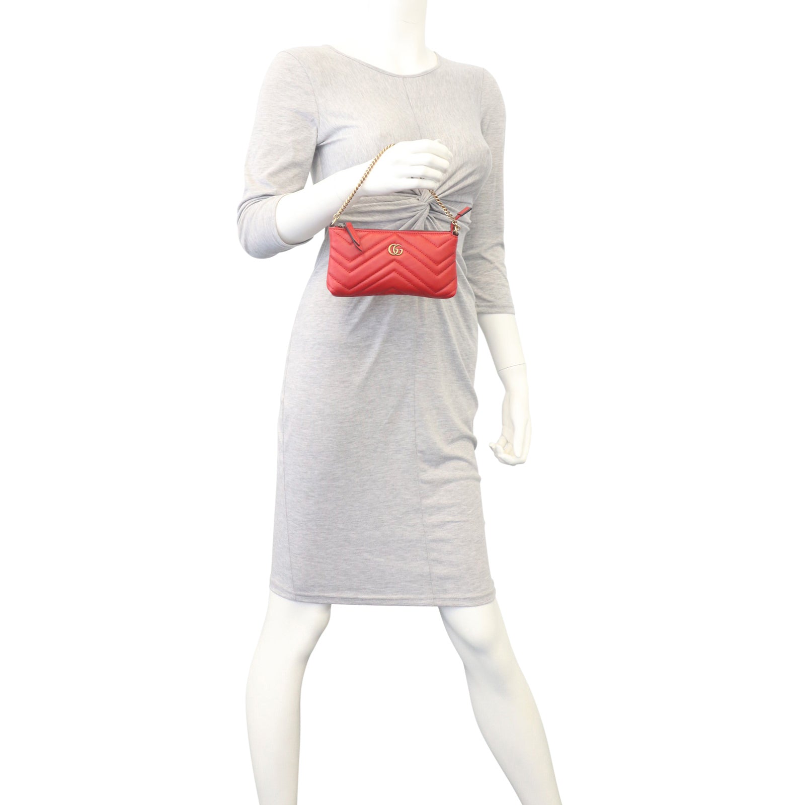 Gucci GG Marmont Mini Chain Wristlet Mannequin