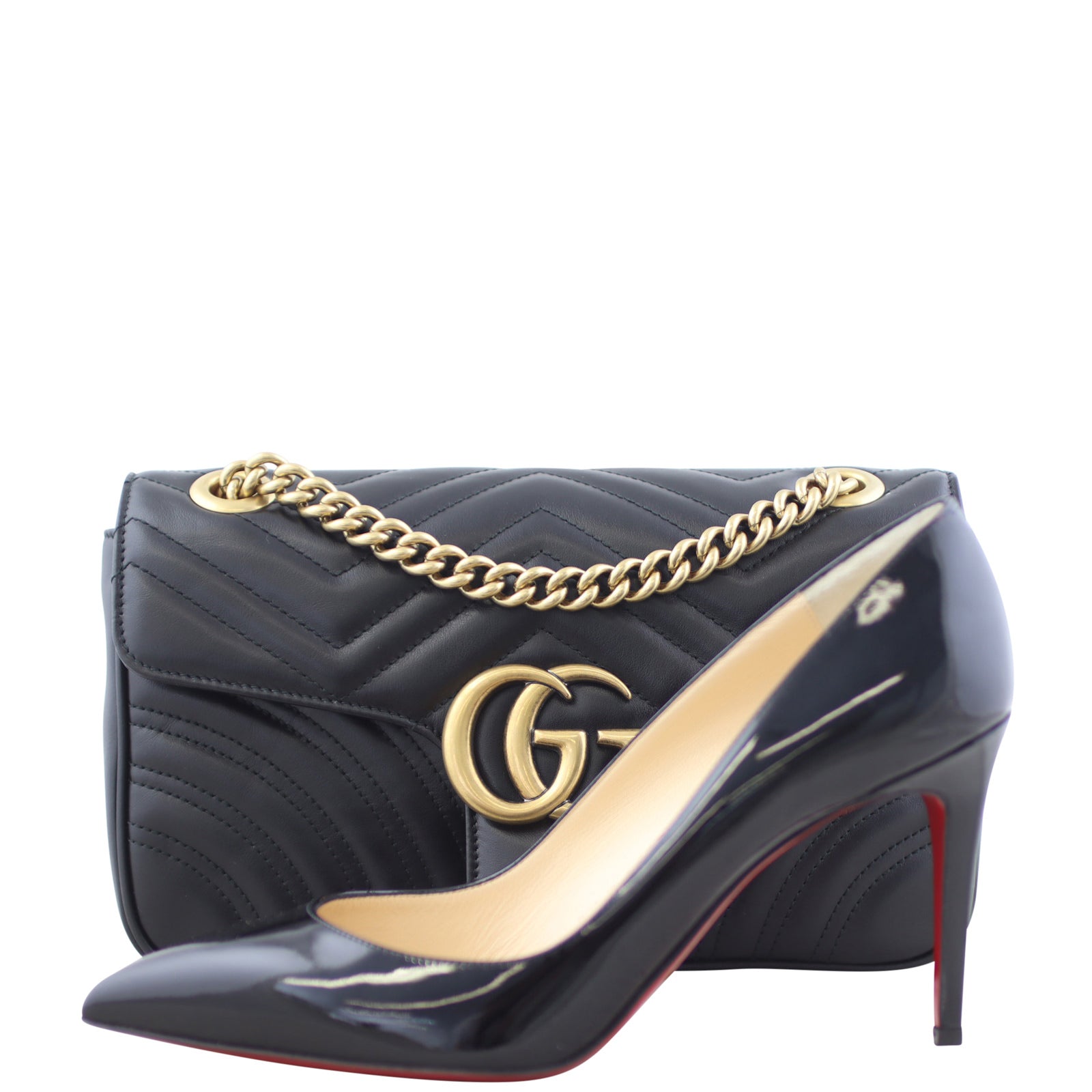 Gucci GG Marmont Matelasse Small Shoulder Bag Shoe