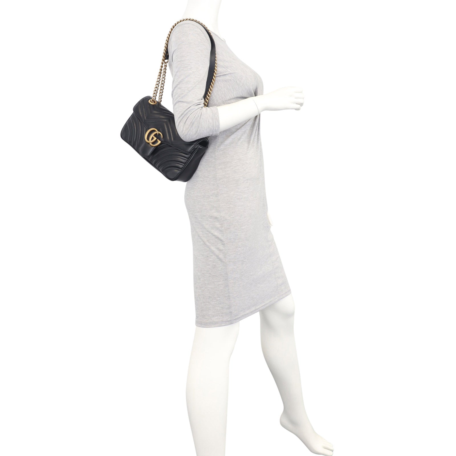 Gucci GG Marmont Matelasse Small Shoulder Bag Mannequin