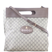 Gucci GG Supreme Two Way Tote front strap