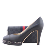 Gucci GG Supreme Web Zip Around Wallet Shoe