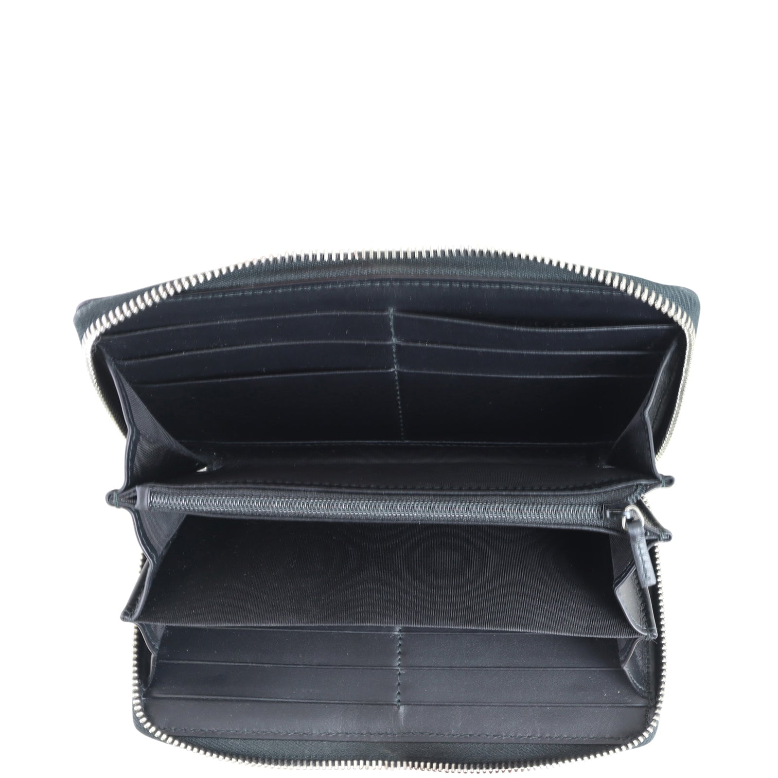 Gucci GG Supreme Web Zip Around Wallet Whole interior