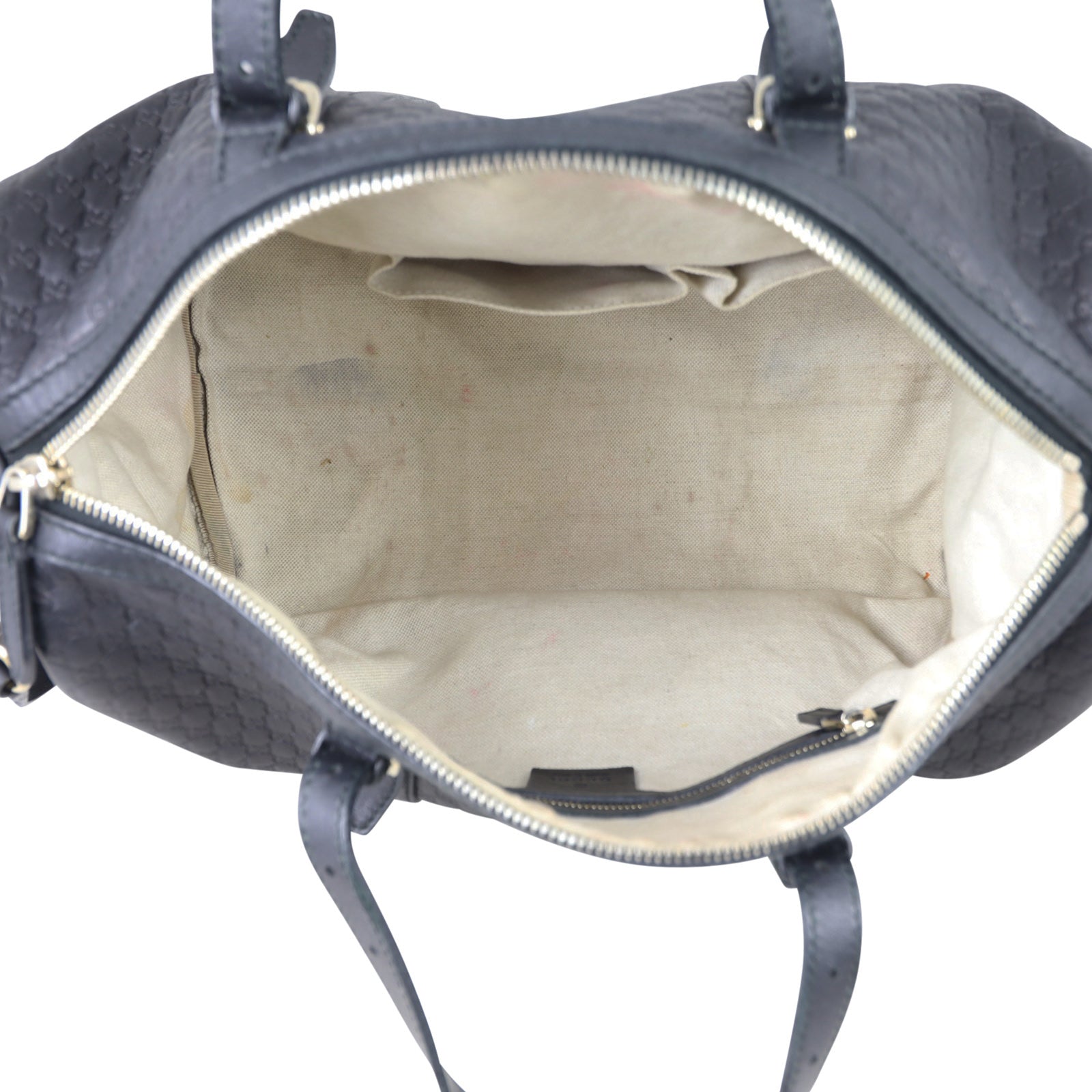Gucci Microguccissima Boston Medium Whole interior