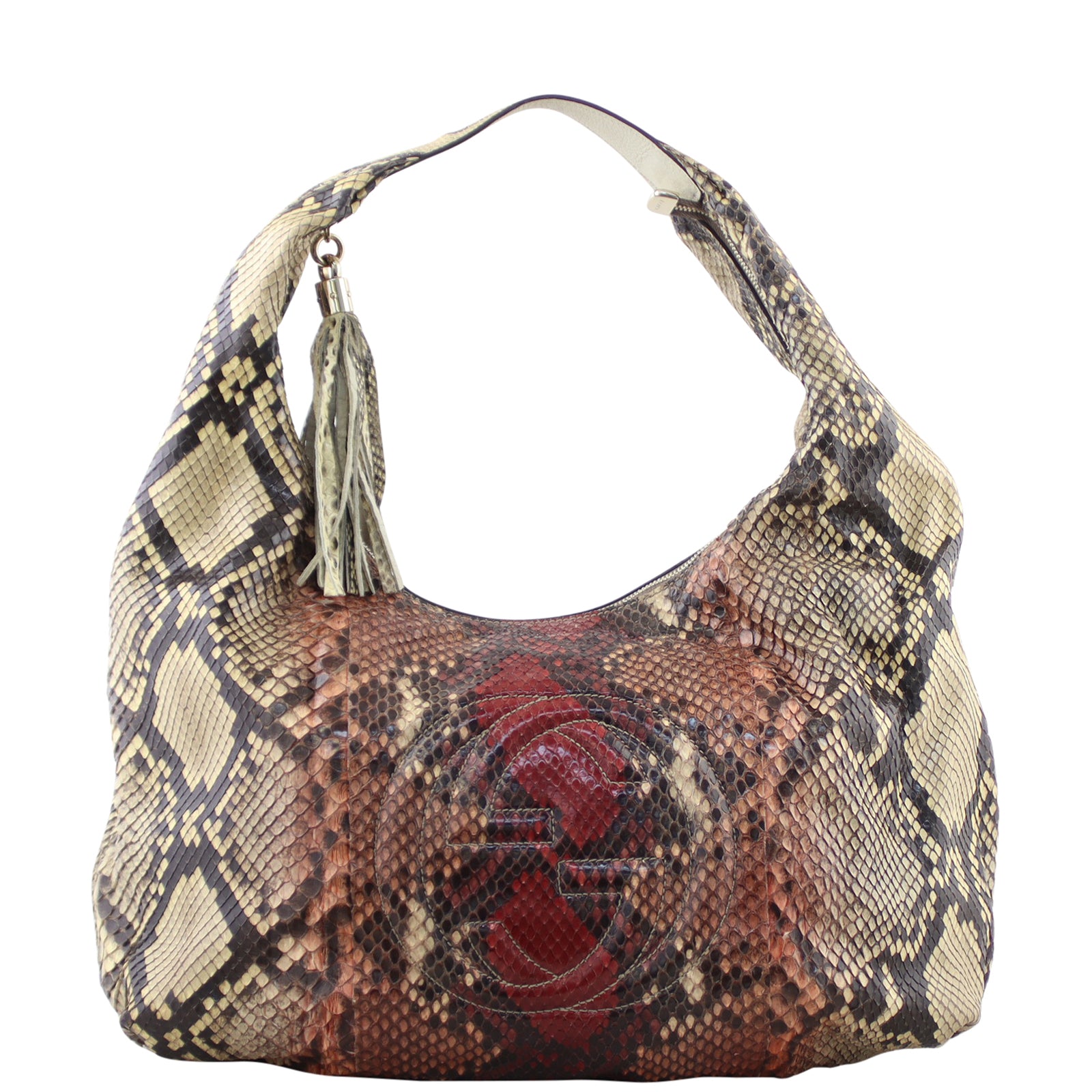Gucci Soho Hobo Python Front