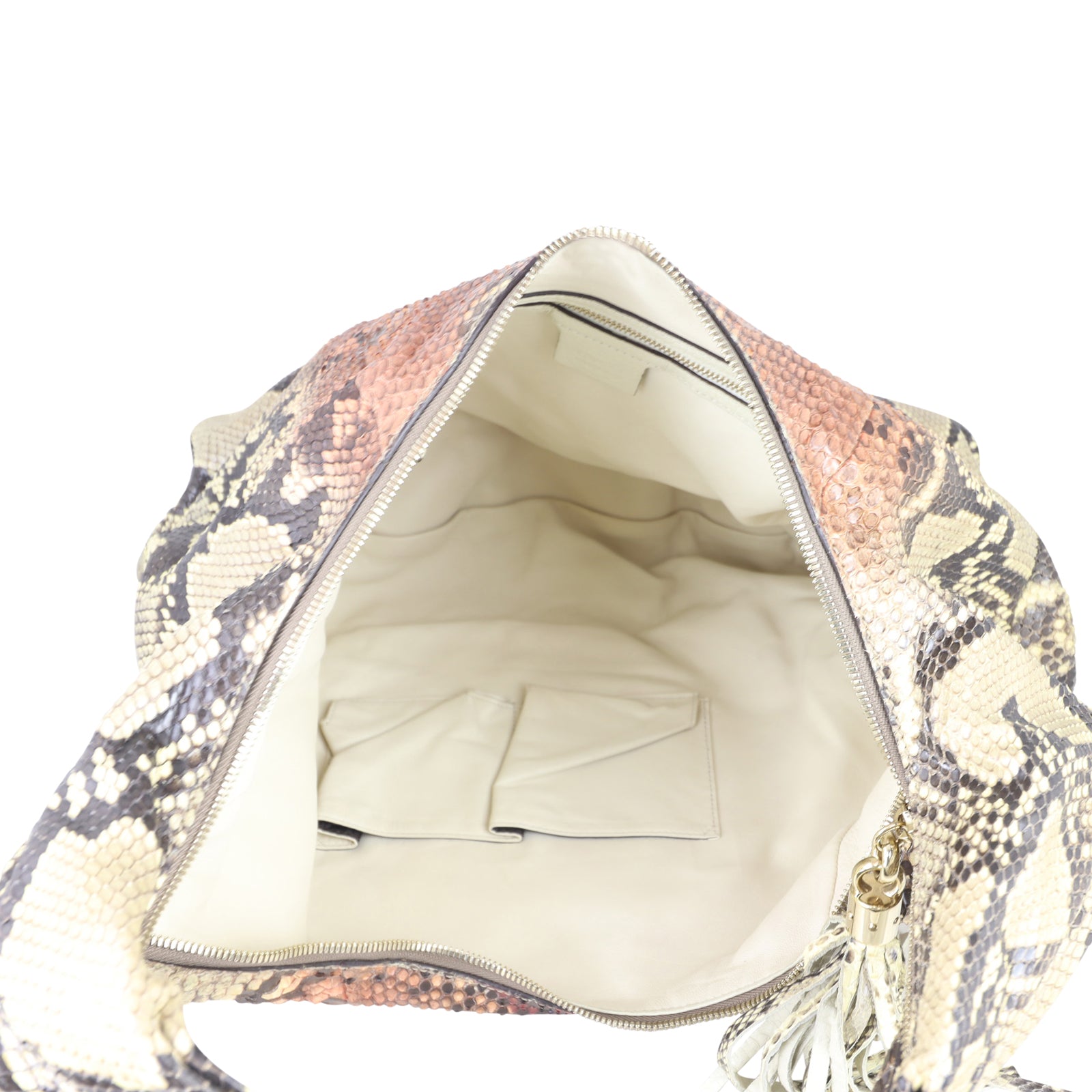 Gucci Soho Hobo Python Whole interior