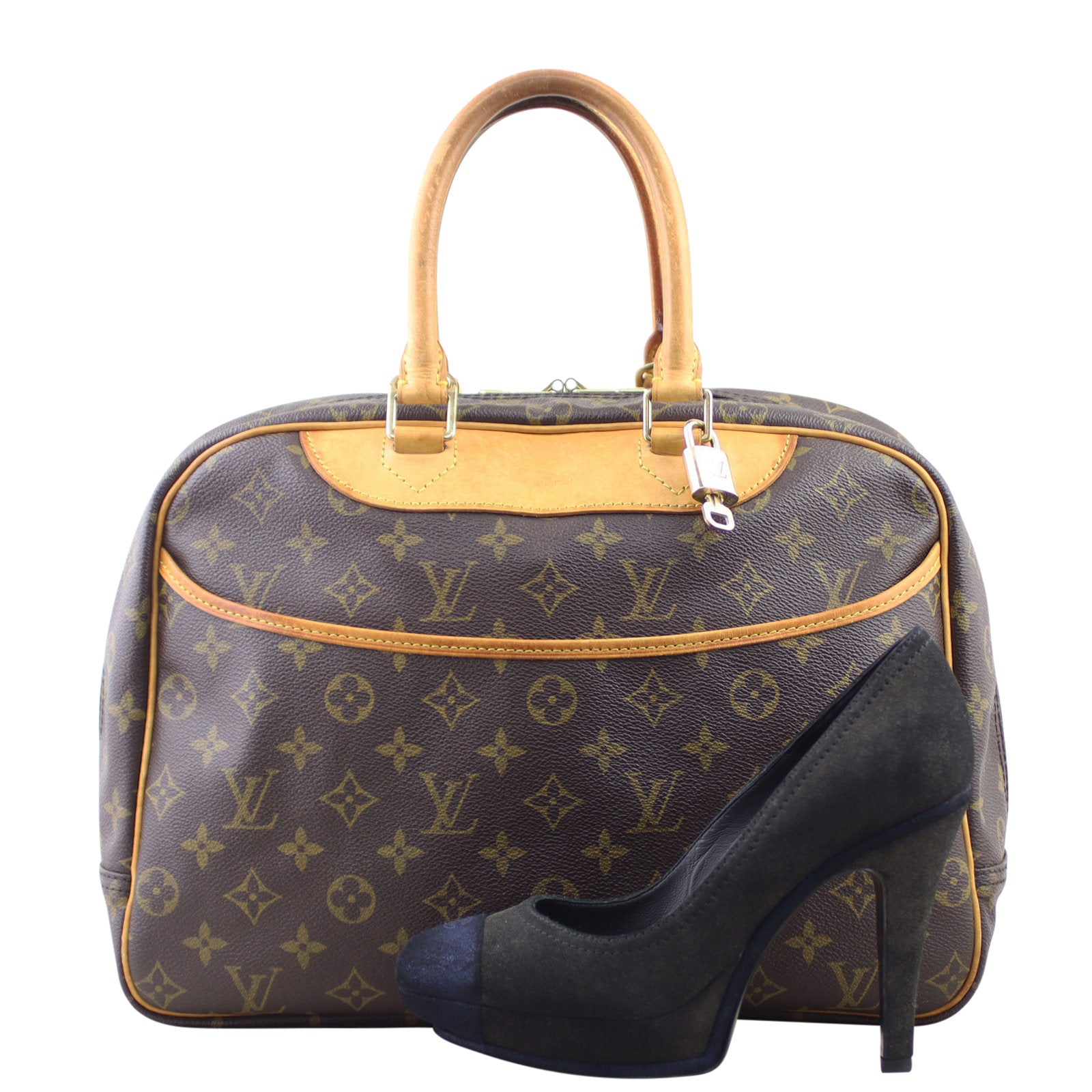 Louis Vuitton Deauville Bowling Vanity Monogram Shoe