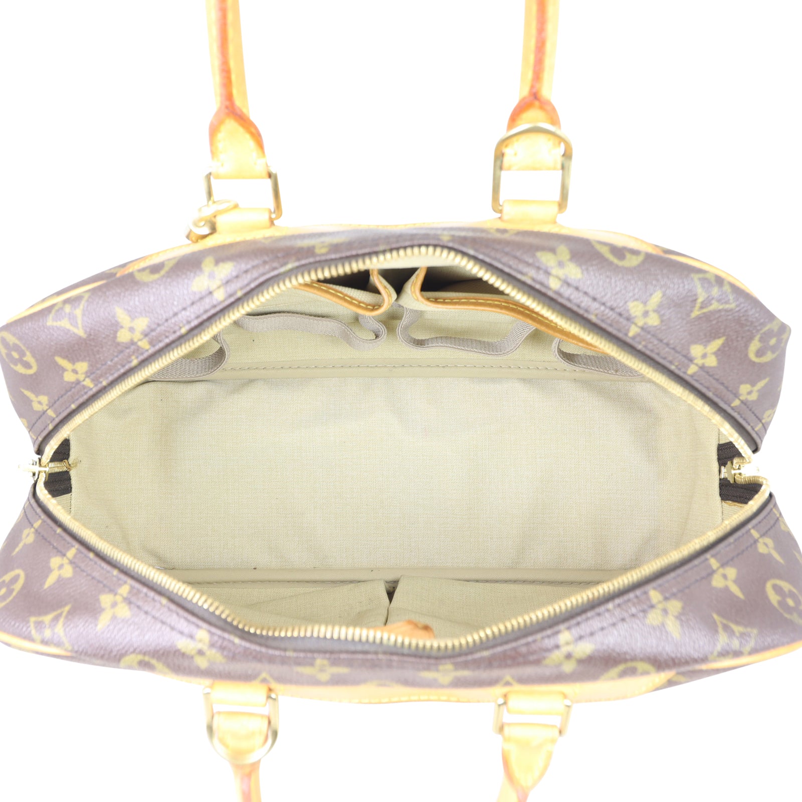 Louis Vuitton Deauville Bowling Vanity Monogram Whole interior