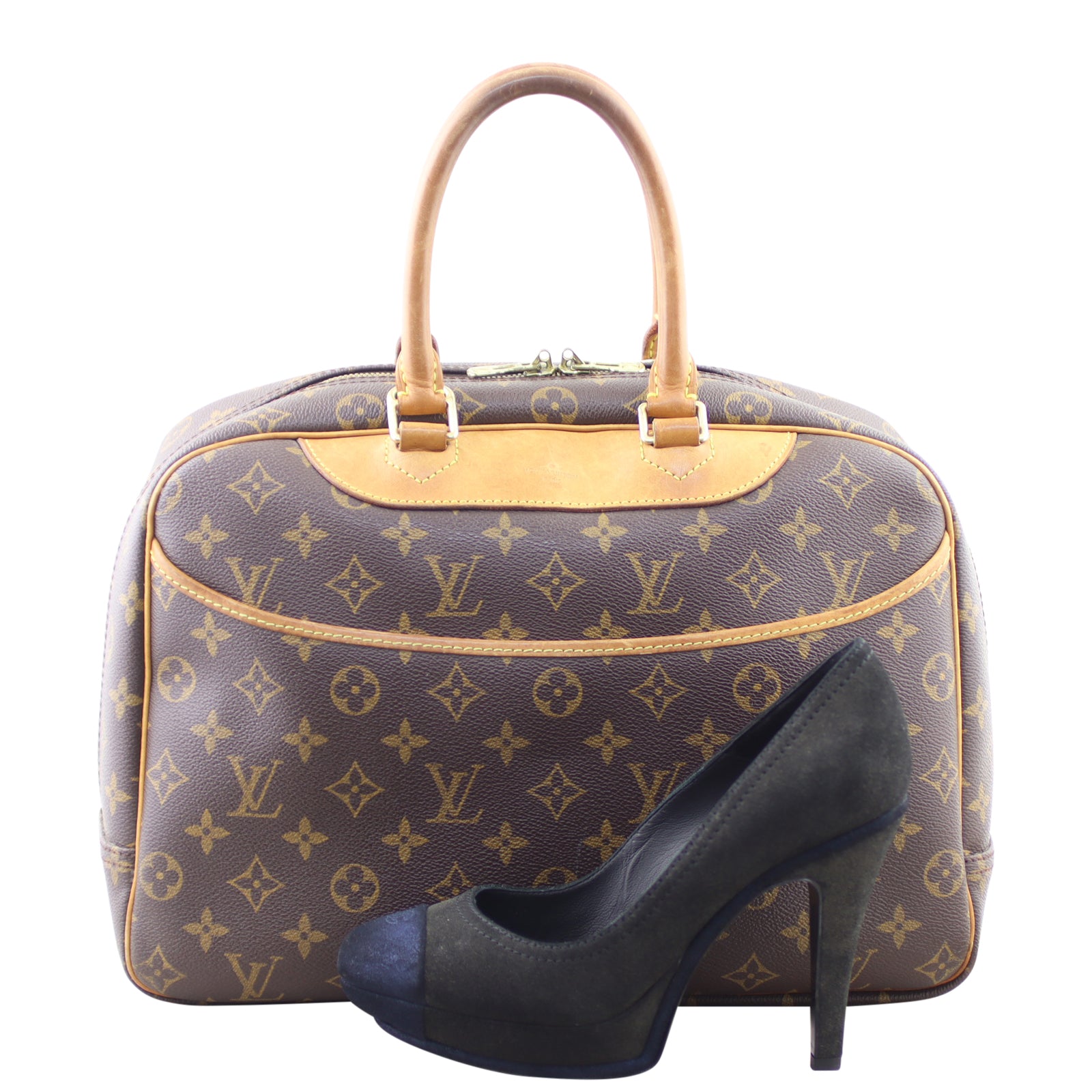Louis Vuitton Deauville Bowling Vanity Monogram Shoe