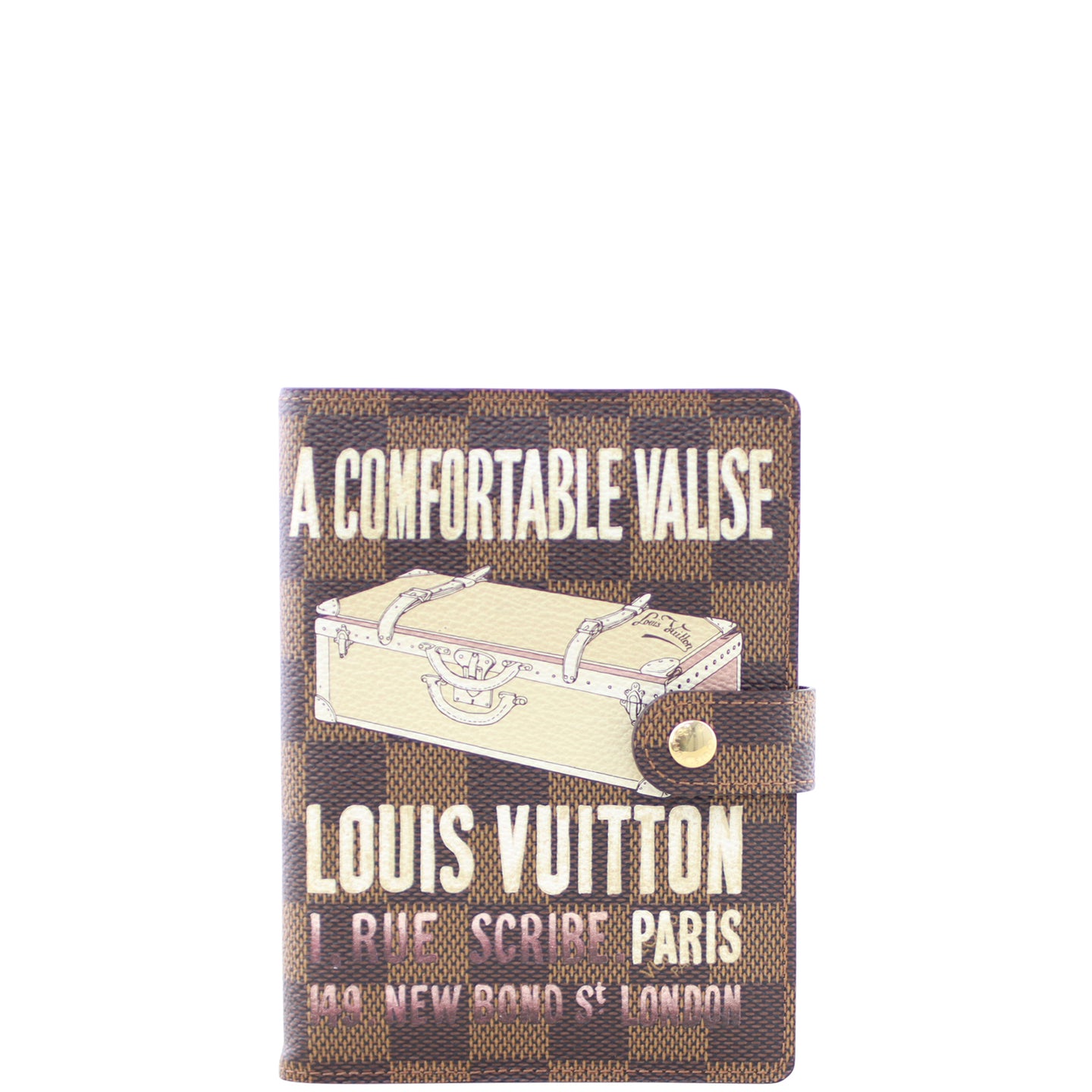 Louis Vuitton Small Agenda Valise Damier Ebene Front